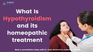 A patient being examined for hypothyroidism, indicative of the treatment provided by homeopathy
